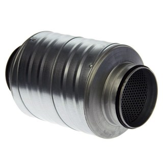 Ventilation Round Silencer Rubber Seal Ring 125mm x 30cm